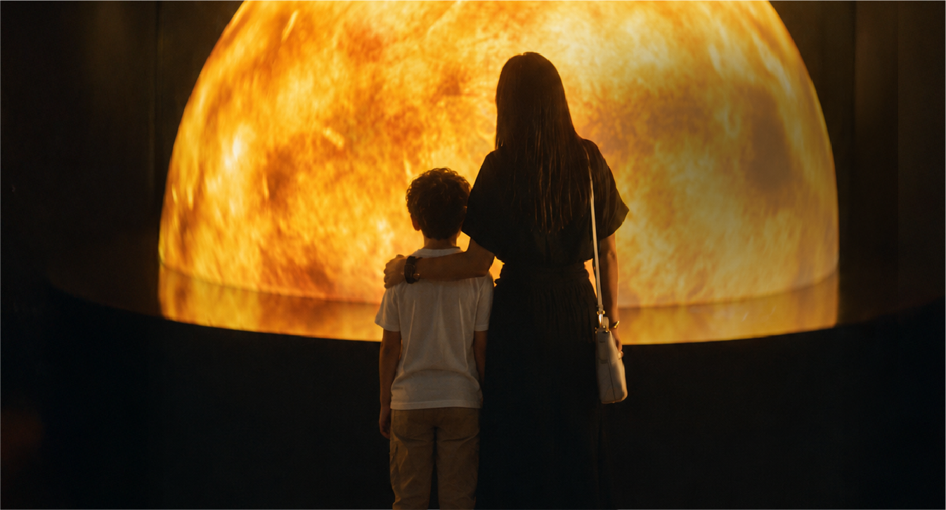 Mother with son